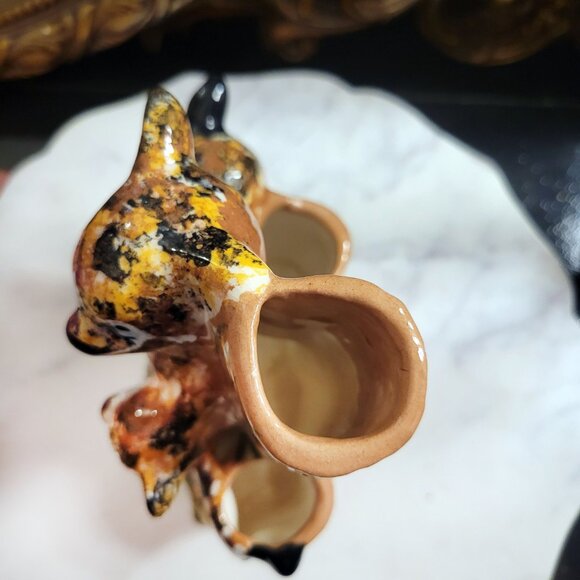 Vintage Kitschy Doe and Fawn Deer Bud Vase - Picture 5 of 12